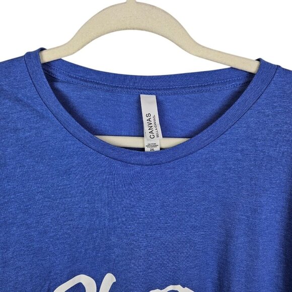 "Oh My God That's Cold" Blue Graphic Tee Shirt Short Sleeve Mens Size 2XLarge‎ - Picture 2 of 9